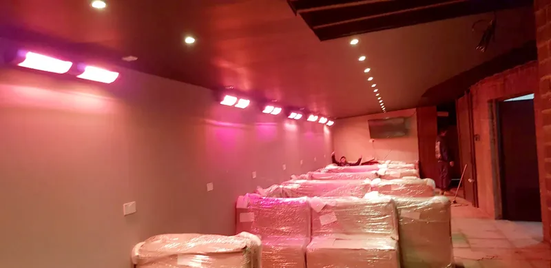 Commercial unit with new ceiling lighting